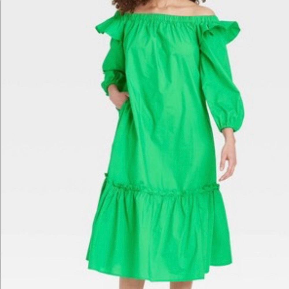 Who What Wear ballon sleeve dress